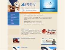 Tablet Screenshot of caprioliservice.it